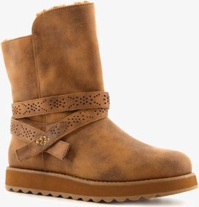 Skechers Keepsakes 2.0 dames enkellaarsjes Cognac