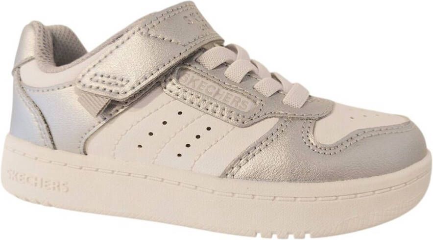 Skechers klittenbandschoen 310241L SLW Quick Street Style Stride Zilver Wit