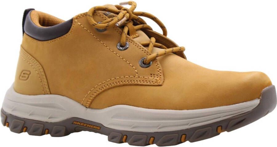 Skechers Knowlson Relaxed Fit heren veterboot Cognac