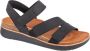 Skechers Lifted Comfort 163252-BLK Vrouwen Zwart Sandalen - Thumbnail 1