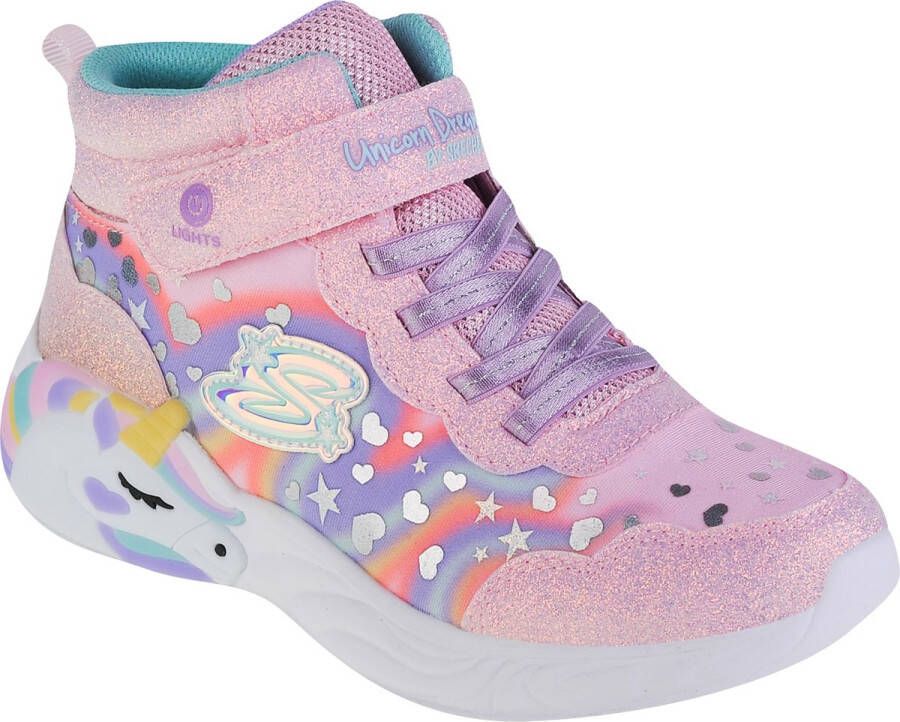 Skechers Lighted Unicorn Dreams Magical Dreamer 302332L-LPMT voor meisje Roze Sneakers Sportschoenen