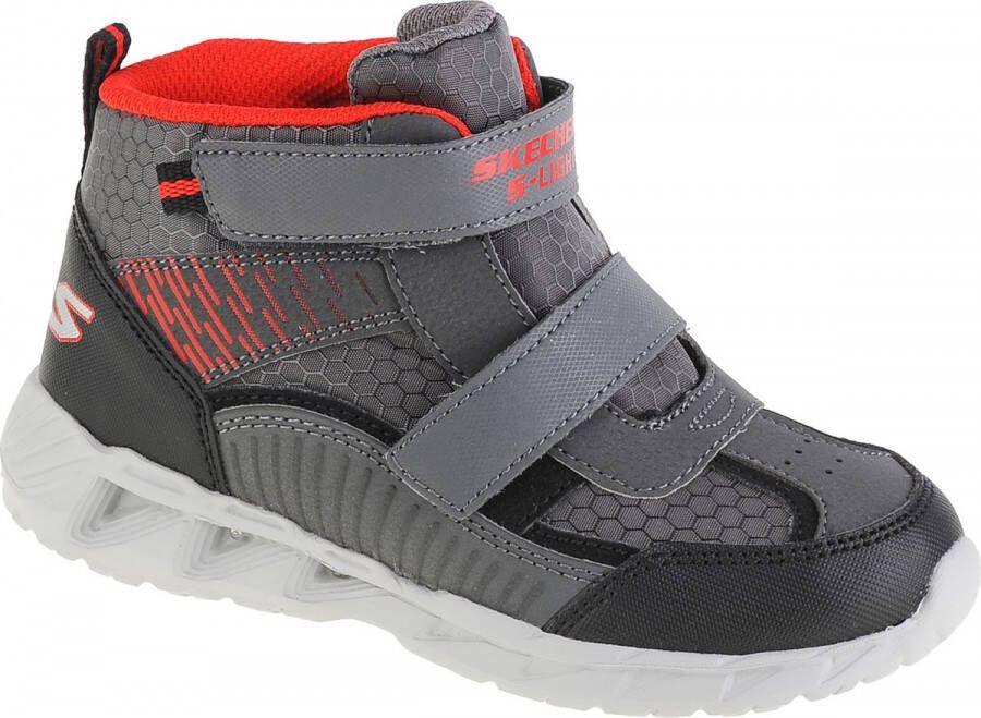 Skechers Magna Lights Frosty Fun 401504N CCBK voor een Grijs Sneakers Sportschoenen