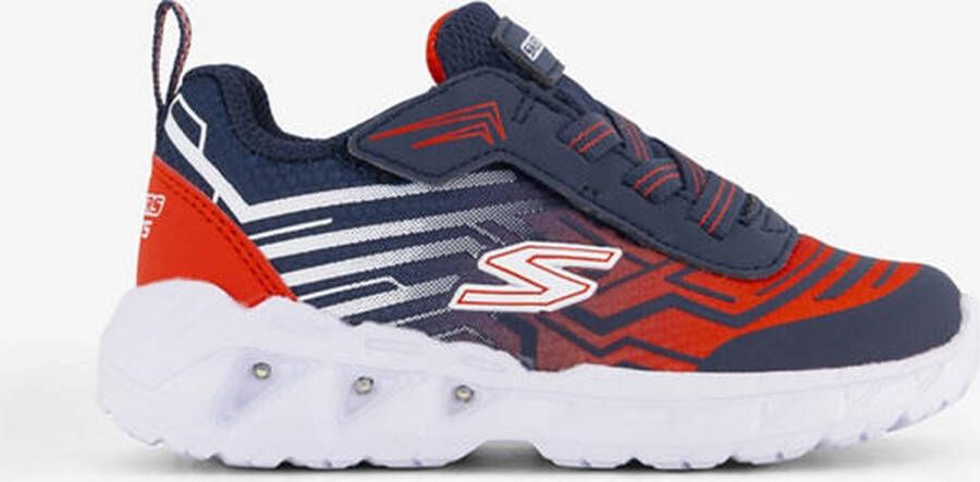 Skechers Magna Lights sneakers met lichtjes donkerblauw Jongens Textiel 27 - Foto 3