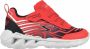 Skechers Magna Lights Jongens Sneakers Rood Zwart - Thumbnail 1