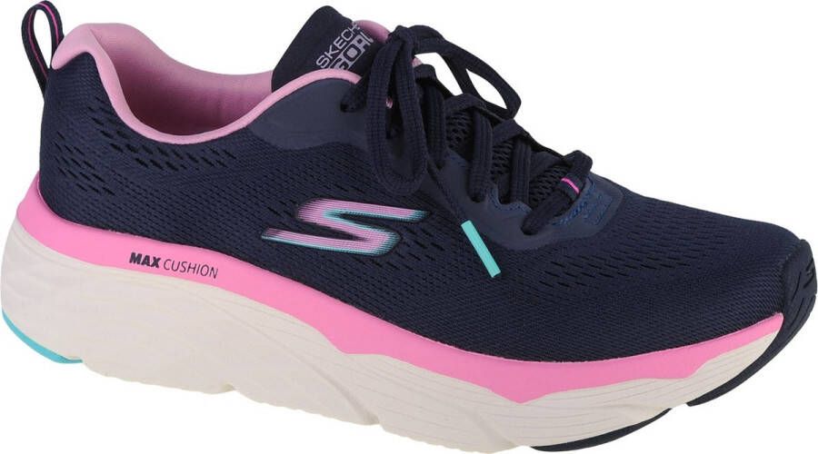 Skechers Max Cushioning Elite 128551-NVPK Vrouwen Marineblauw Hardloopschoenen Sportschoenen