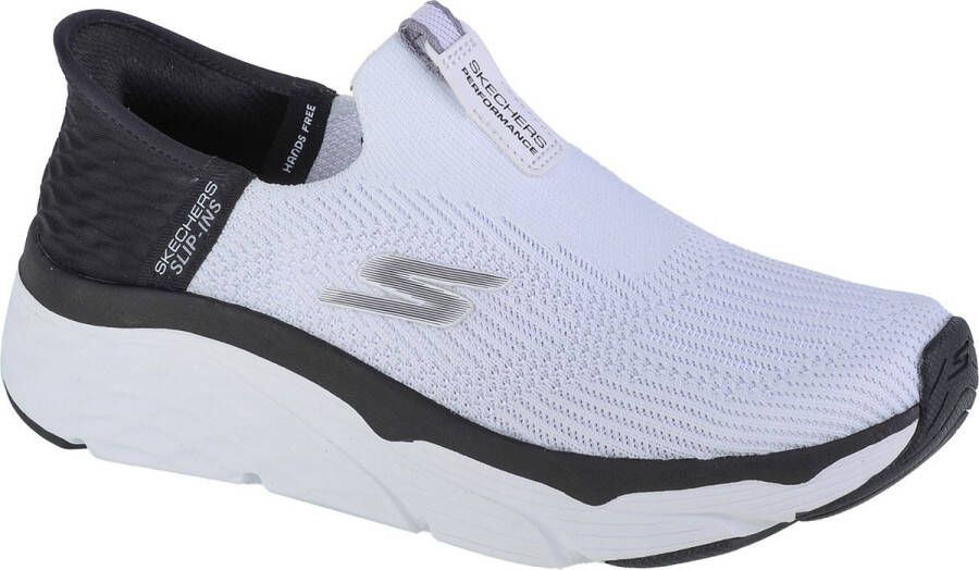 Skechers Max Cushioning Elite Smooth Transition Slip-ins 128571-WBK Vrouwen Wit Hardloopschoenen Sportschoenen