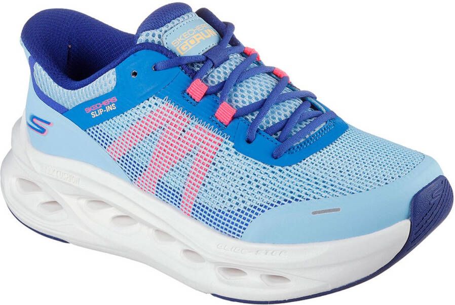 Skechers Max Cushioning Glide Step A Hardloopschoenen Blauw Vrouw