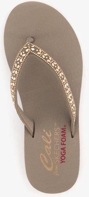 Skechers Meditation Butterfly Garden VEGAN Slipper Vrouwen Taupe