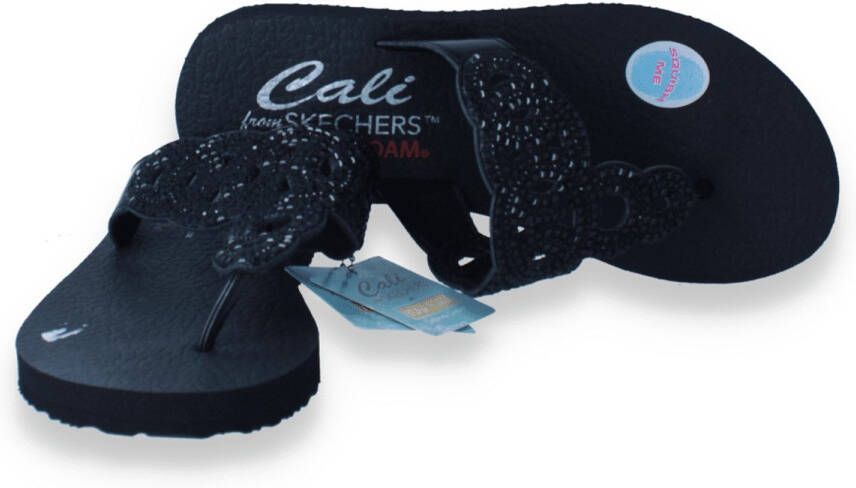 Skechers Meditation Limitless Glamou Dames Slippers Zwart