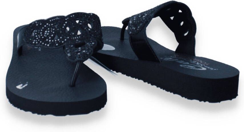 Skechers Meditation Limitless Glamou Dames Slippers Zwart
