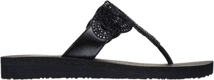 Skechers Meditation Limitless Glamou Dames Slippers Zwart