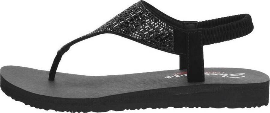 Skechers Meditation Rock Crown Dames Sandalen Zwart