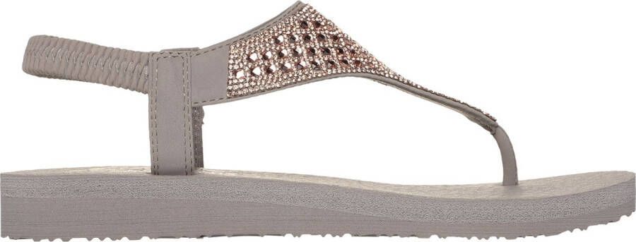 Skechers Sandalen MEDITATION-ROCKSTAR zomerschoen sandaal riemchensandale met glittersteentjes