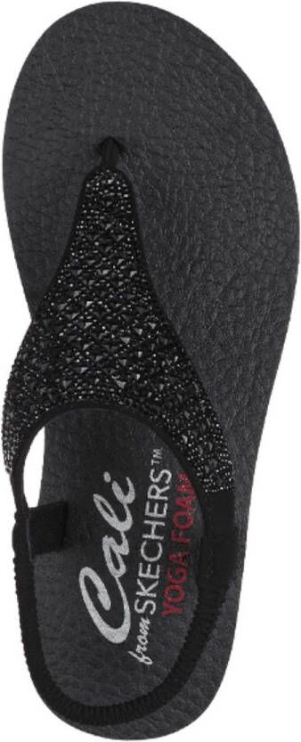 Skechers Sandalen MEDITATION-ROCKSTAR zomerschoen sandaal riemchensandale met glittersteentjes