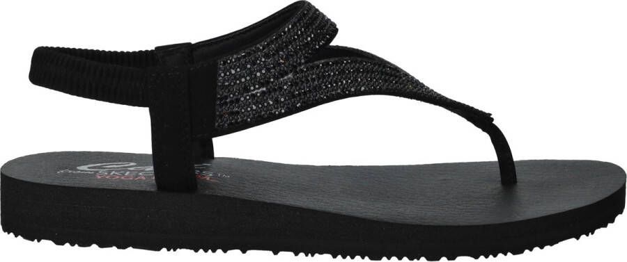 Skechers Meditation Sandalen Dames Zwart