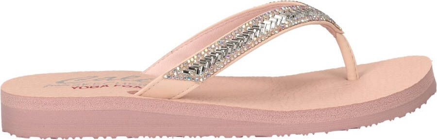 Skechers Meditation Stay Loyal dames teenslipper Roze