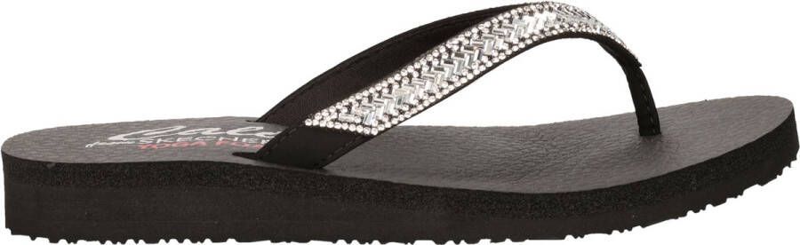 Skechers Meditation Stay Loyal dames teenslipper Zwart
