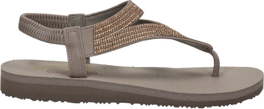 Skechers Meditation Vibrant Glow dames sandaal Taupe