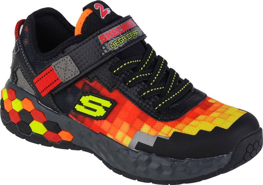 Skechers Mega-Craft 2.0 402204L-BKRD voor een jongen Rood Sneakers Sportschoenen