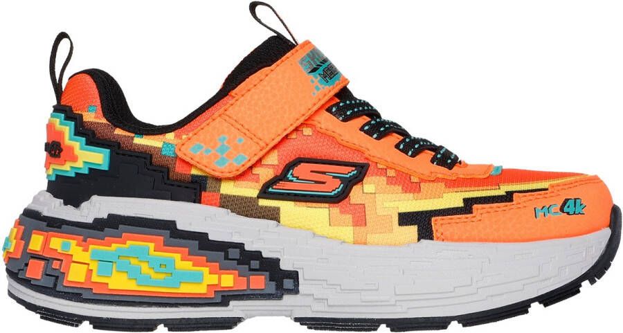 Skechers Mega-Craft 4K Jongens Sneakers Oranje