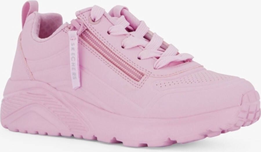 Skechers meisjes sneakers roze met rits Extra comfort Memory Foam