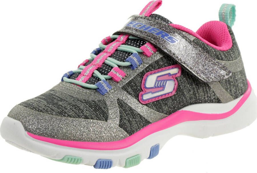 Skechers meisjes TRAINER LITE JAZZY JUMPER sneakers kinderschoenen grijs
