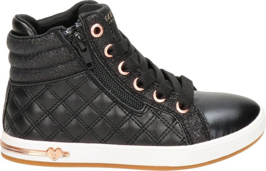 Skechers Quilted Squad sneakers zwart Meisjes Imitatieleer 28 - Foto 3