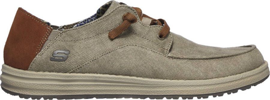 Skechers Melson Planon Heren Veterschoenen Taupe