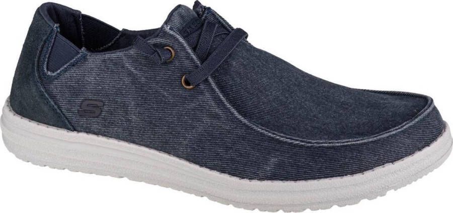 Skechers Melson-Raymon 66387-BLU Mannen Blauw Sneakers