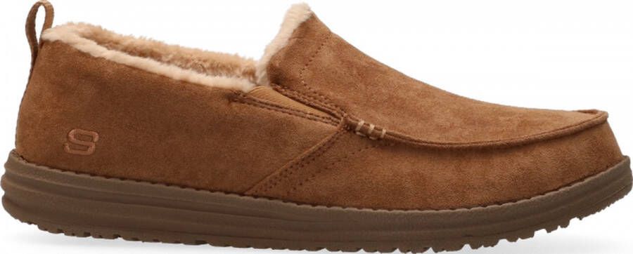 Skechers Relaxed Fit Melson Willmore Pantoffels Heren Cognac - Foto 3