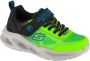 Skechers Meteor-Lights Krendox voor een jongen Groen Sneakers Sportschoenen - Thumbnail 4