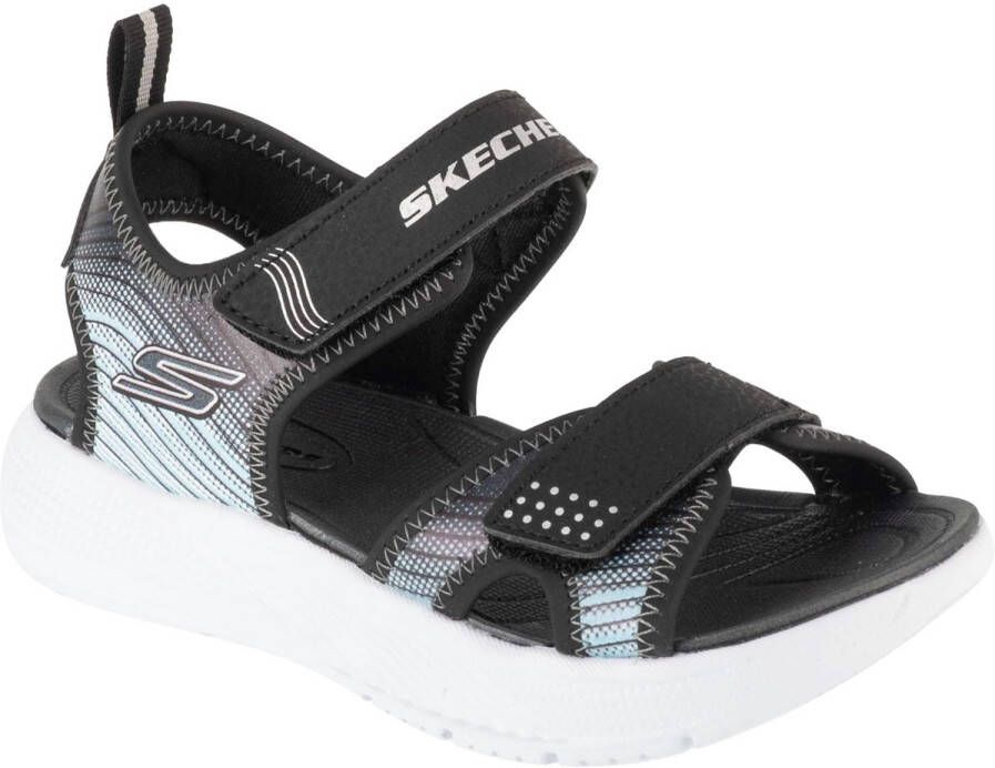 Skechers Microspe Splash voor een jongen Zwart Sandalen