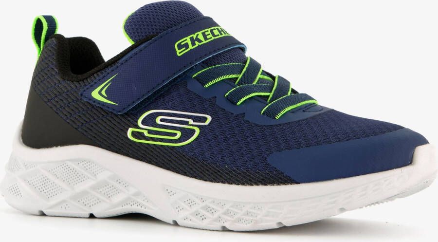 Skechers Microspec II kinder sneakers blauw