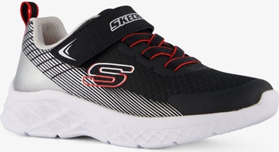 Skechers Microspec II kinder sneakers zwart wit