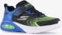 Skechers Microspec Max jongens sneakers met airzool blauw groen Uitneembare zool - Thumbnail 4
