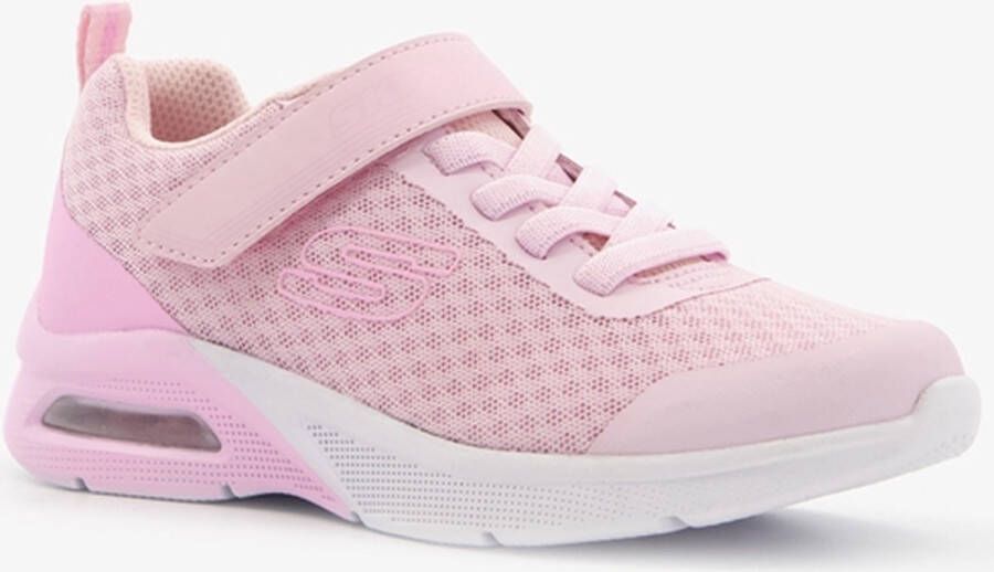 Skechers Microspec Max meisjes sneakers met airzoo Roze Extra comfort Memory Foam