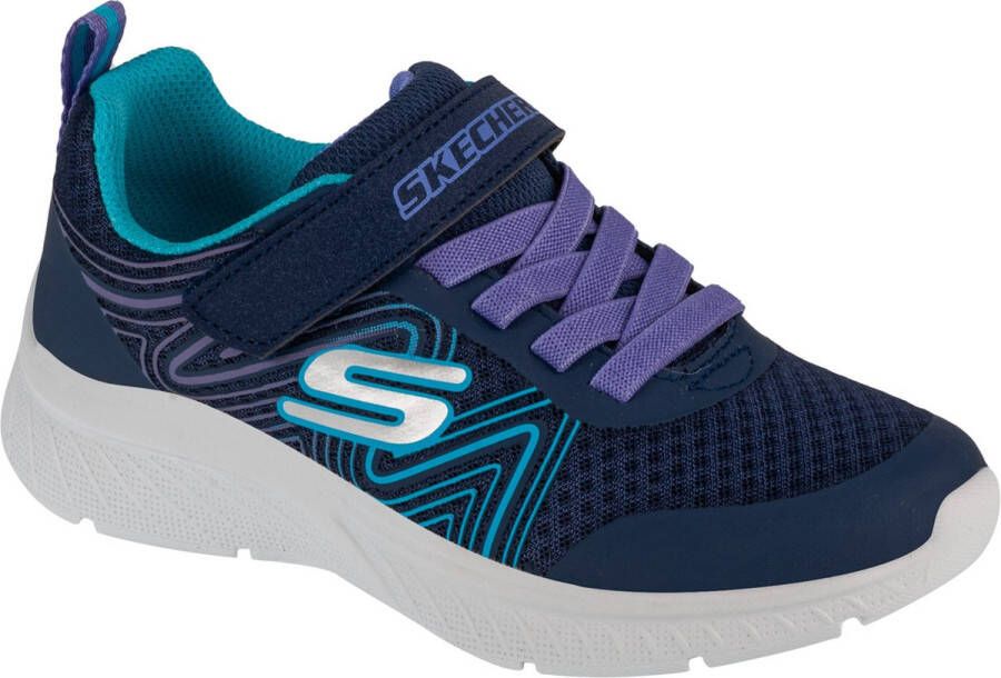 Skechers Microspec Plus Swirl Sweet 303535L-NVMT voor meisje Marineblauw Sneakers Sportschoenen
