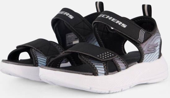 Skechers Microspec Splash Sandalen zwart Textiel