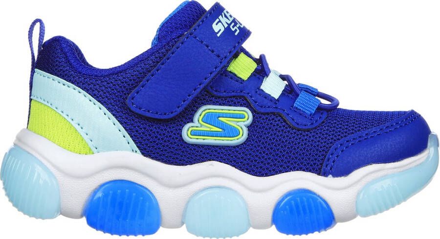 Skechers Mighty Glow Jongens Sneakers Blauw