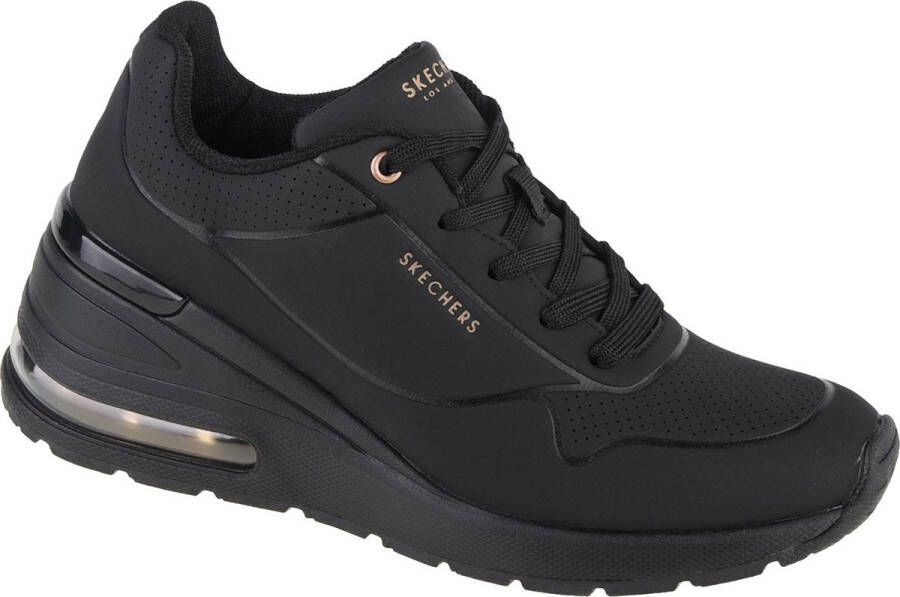 Skechers Million Air Elevated Air Dames Sneakers Zwart