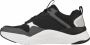 Skechers Mira heren sneaker Zwart wit - Thumbnail 1