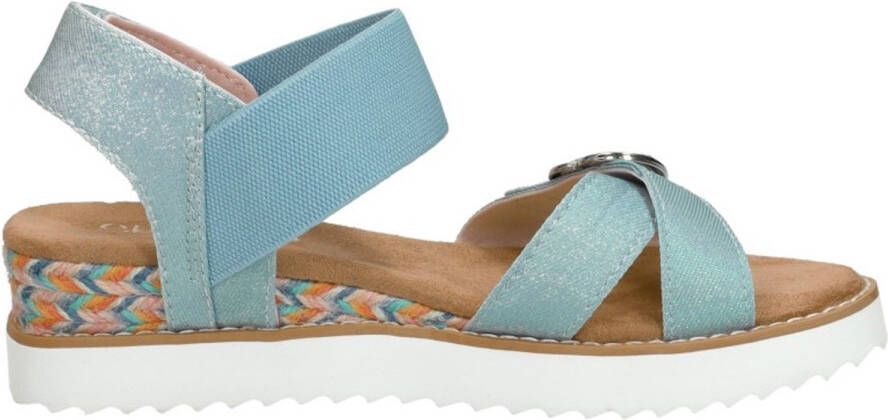 Skechers Miss Desert Kiss sandalen blauw Meisjes Textiel Effen 33 - Foto 2