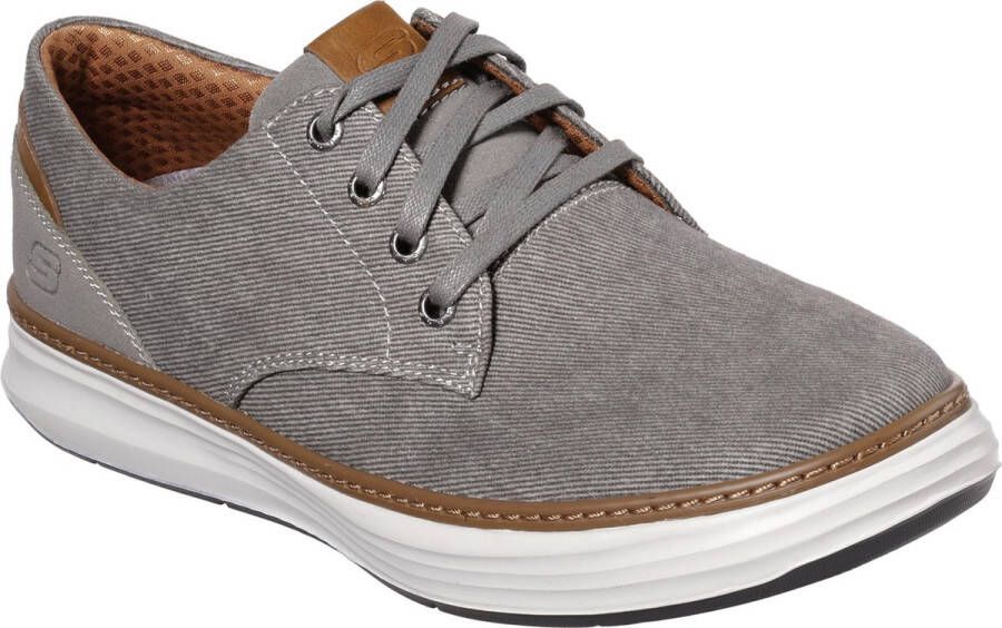 Skechers Moreno Ederson Heren Veterschoenen Taupe