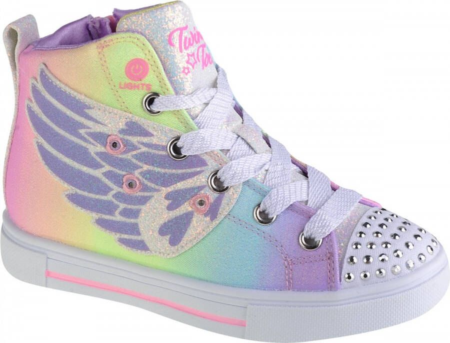 Skechers Multicolor hoge sneaker met lichtjes