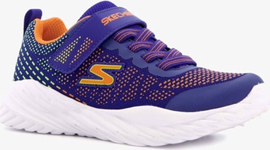 Skechers Nitro Sprint sneakers Blauw Uitneembare zool - Schoenen.nl