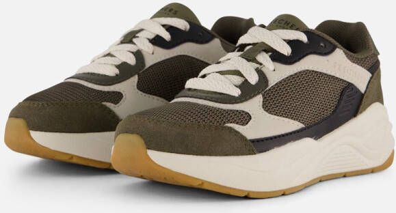 Skechers Nova Jogger Chroma Classic Jongens Sneakers Olijfgroen