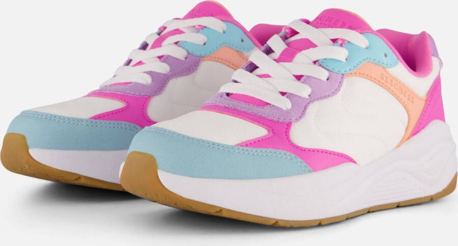 Skechers Nova Jogger Color Classic Meisjes Sneakers Wit