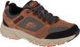 Skechers Oak Canyon 51893-BRBK Mannen Bruin Sneakers Schoenen - Thumbnail 1