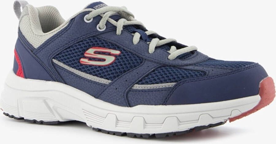 Skechers Oak Canyon Verketta 51898 NVGY Mannen Marineblauw Sneakers Sportschoenen