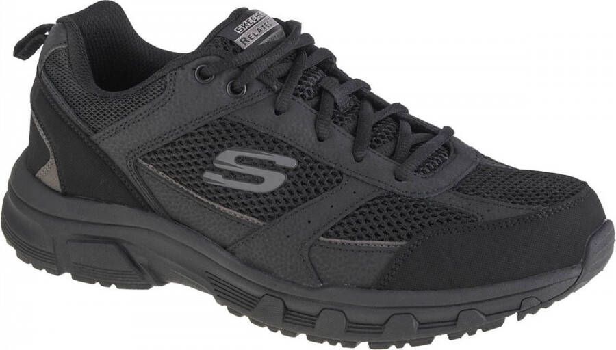 Skechers Oak Canyon Verketta 51898 BBK Mannen Zwart Sneakers Sportschoenen